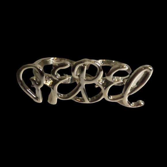 Silver Torrid Rebel Double Ring 8 and 7 - Picture 1 of 6